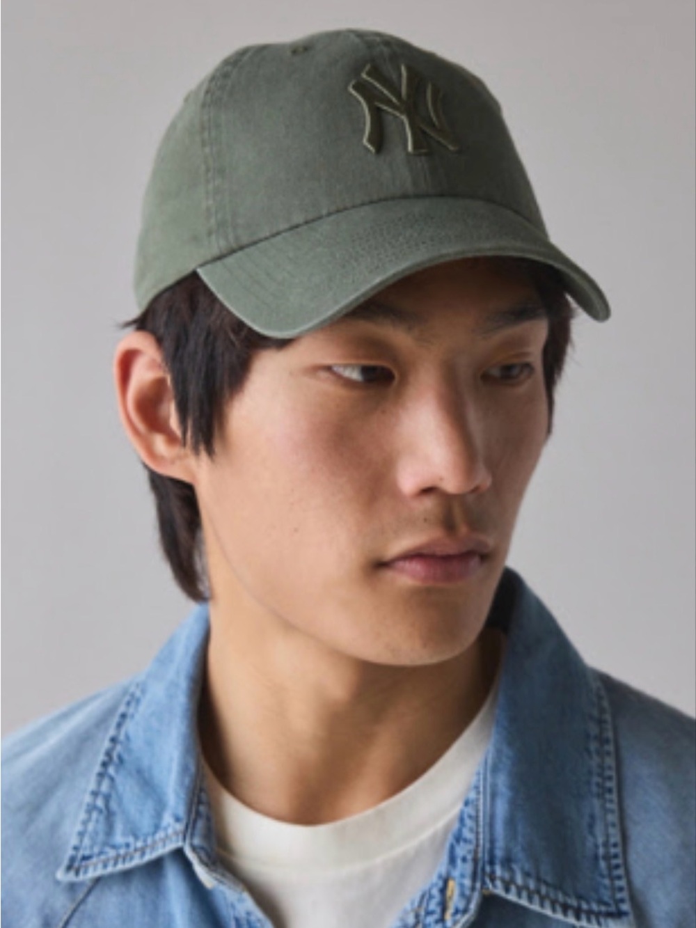Mitchell & Ness Olive Green Logo Adjustable Dad Hat